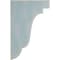 Ekena Millwork 1 3/4"W x 5"D x 7 1/2"H Bedford Wood Vintage Decor Bracket, Driftwood Blue BKTWD02X05X08BEBU - alternate 3